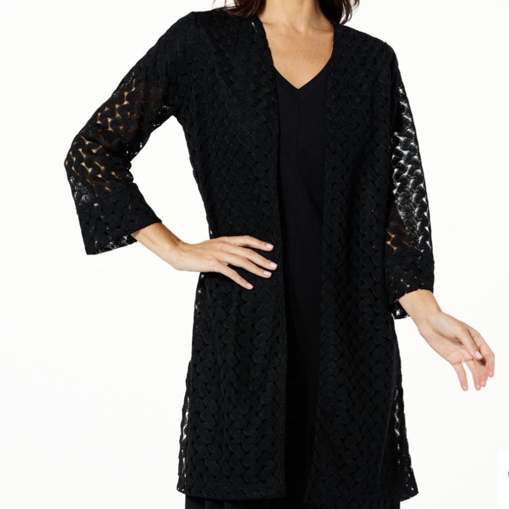 G by Giuliana Black Label Crochet Lace Knit Topper Size‎ XXS